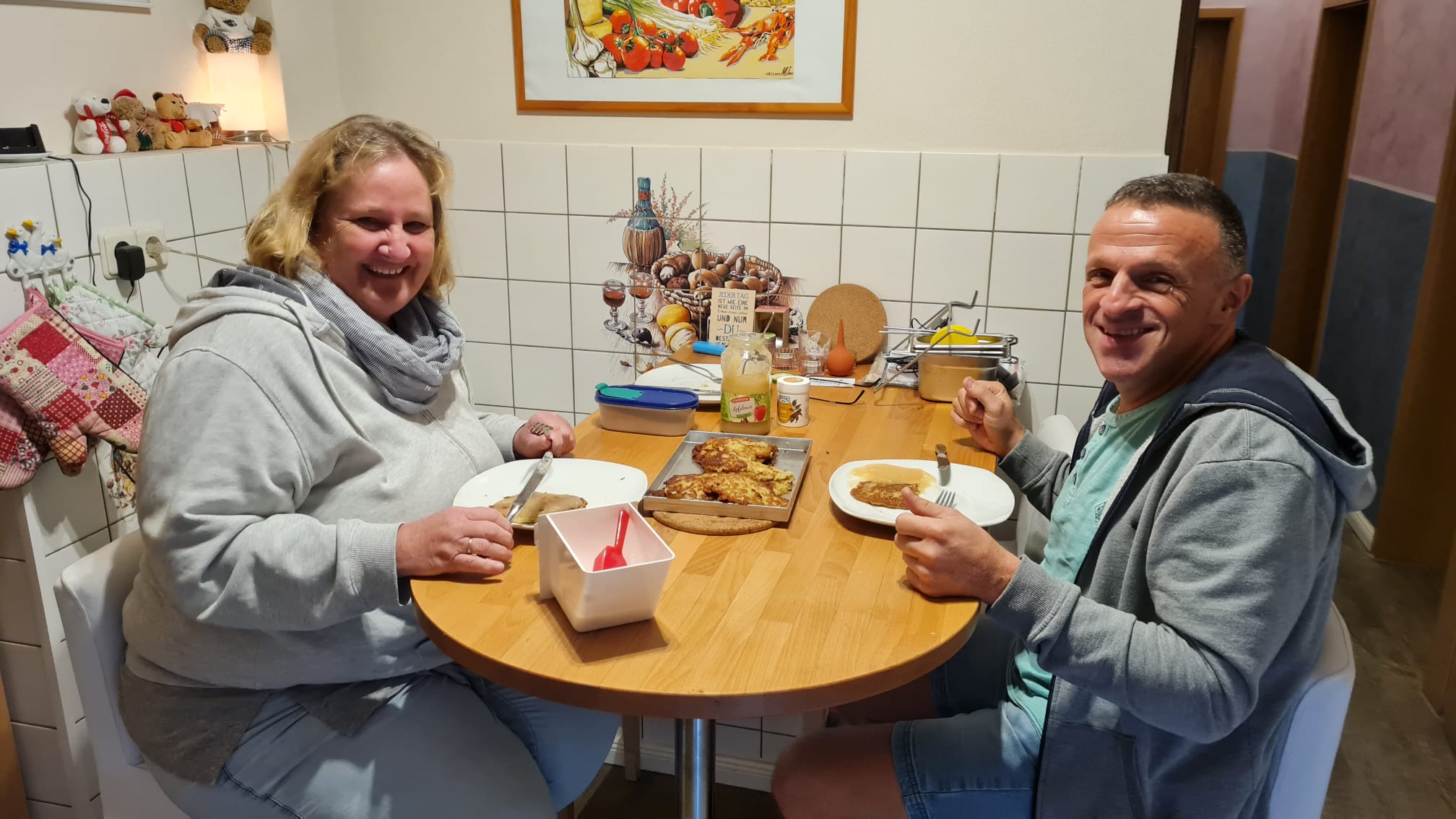 Kartoffelpuffer mit Apfelmus